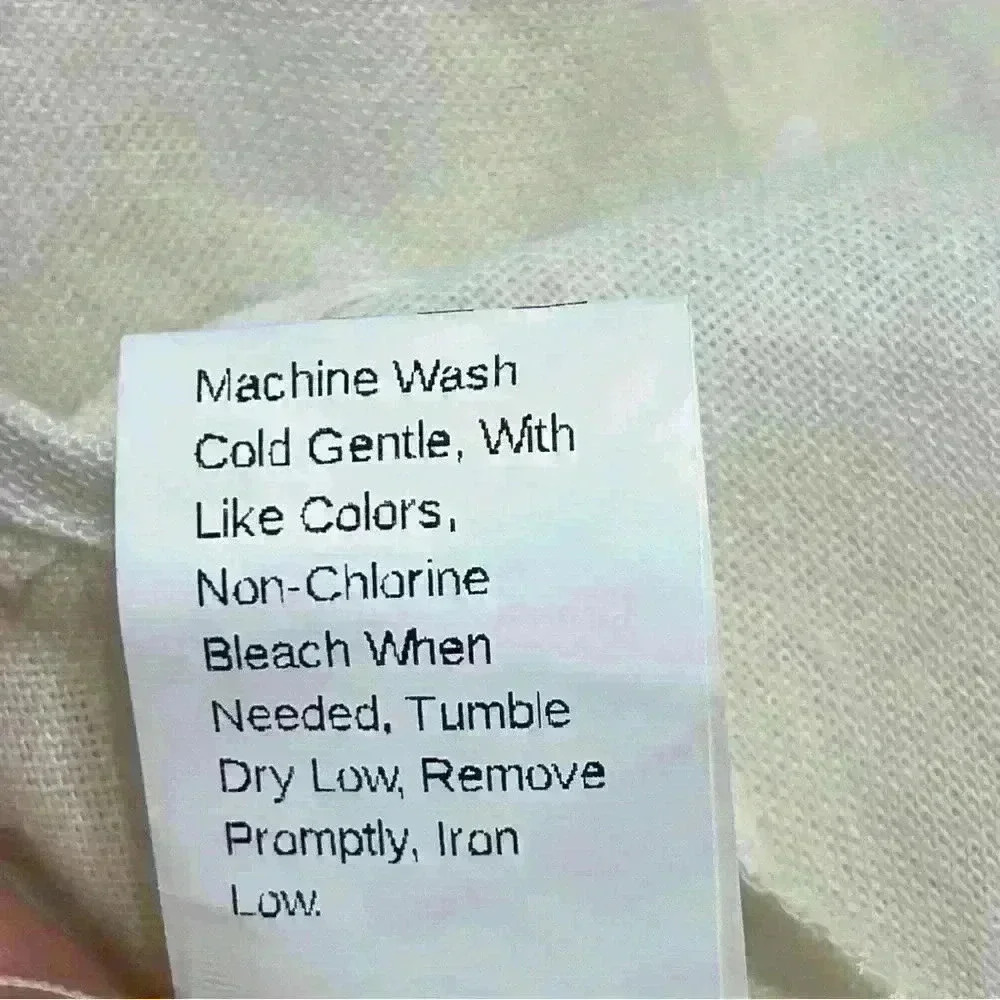 Women’s Linen Cropped Long Sleeve OFF SHOULDER Macrame size LARGE WHITE Beach - Picture 9 of 9